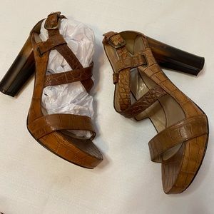 Stuart Weitzman Open Toe Platform Sandals